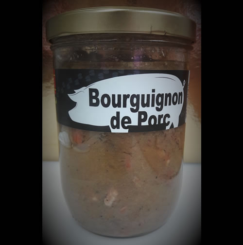 Bourguignon de porc 750 g