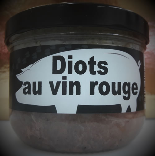 diots au vin rouge 350 g